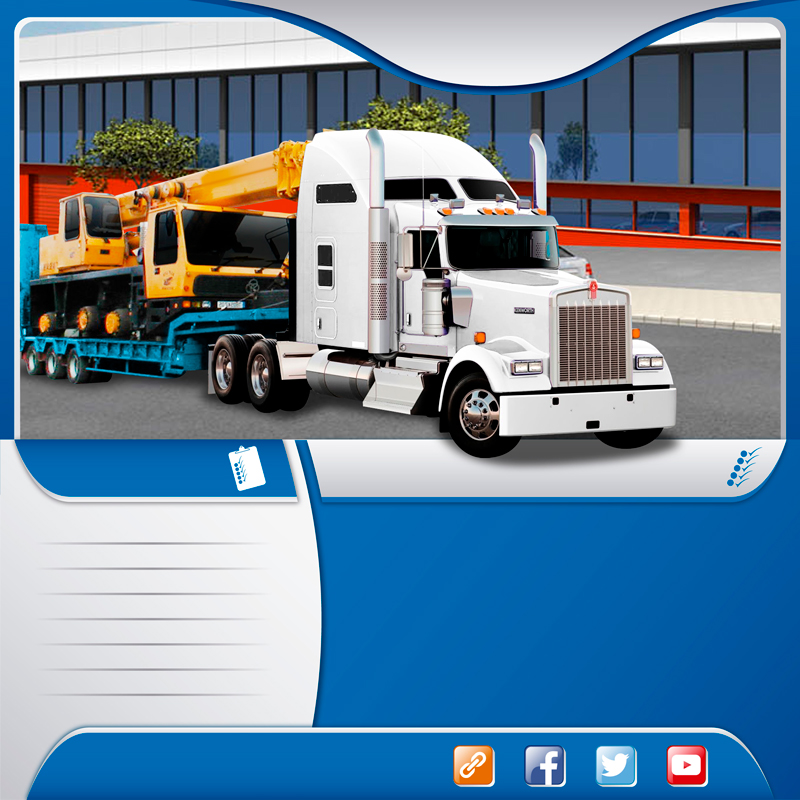  Autotransportes en camión especializado lowboy