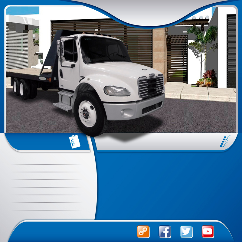  Autotransportes en camión torton plataforma
