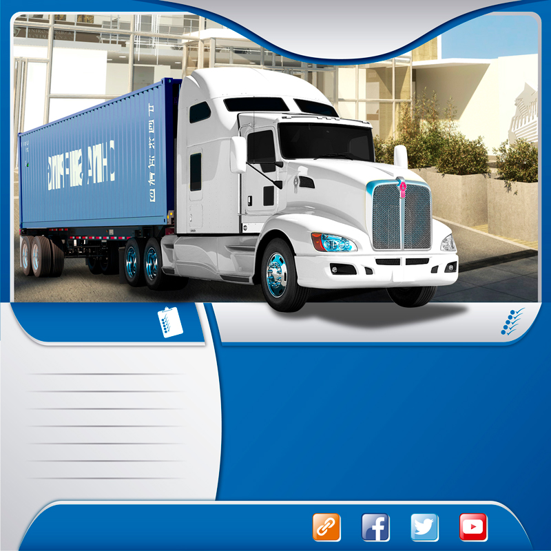  Autotransportes en camión trailer porta contenedor