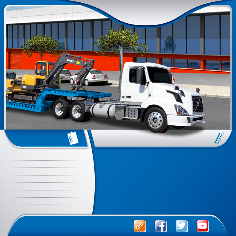  Autotransportes en camiones lowboy